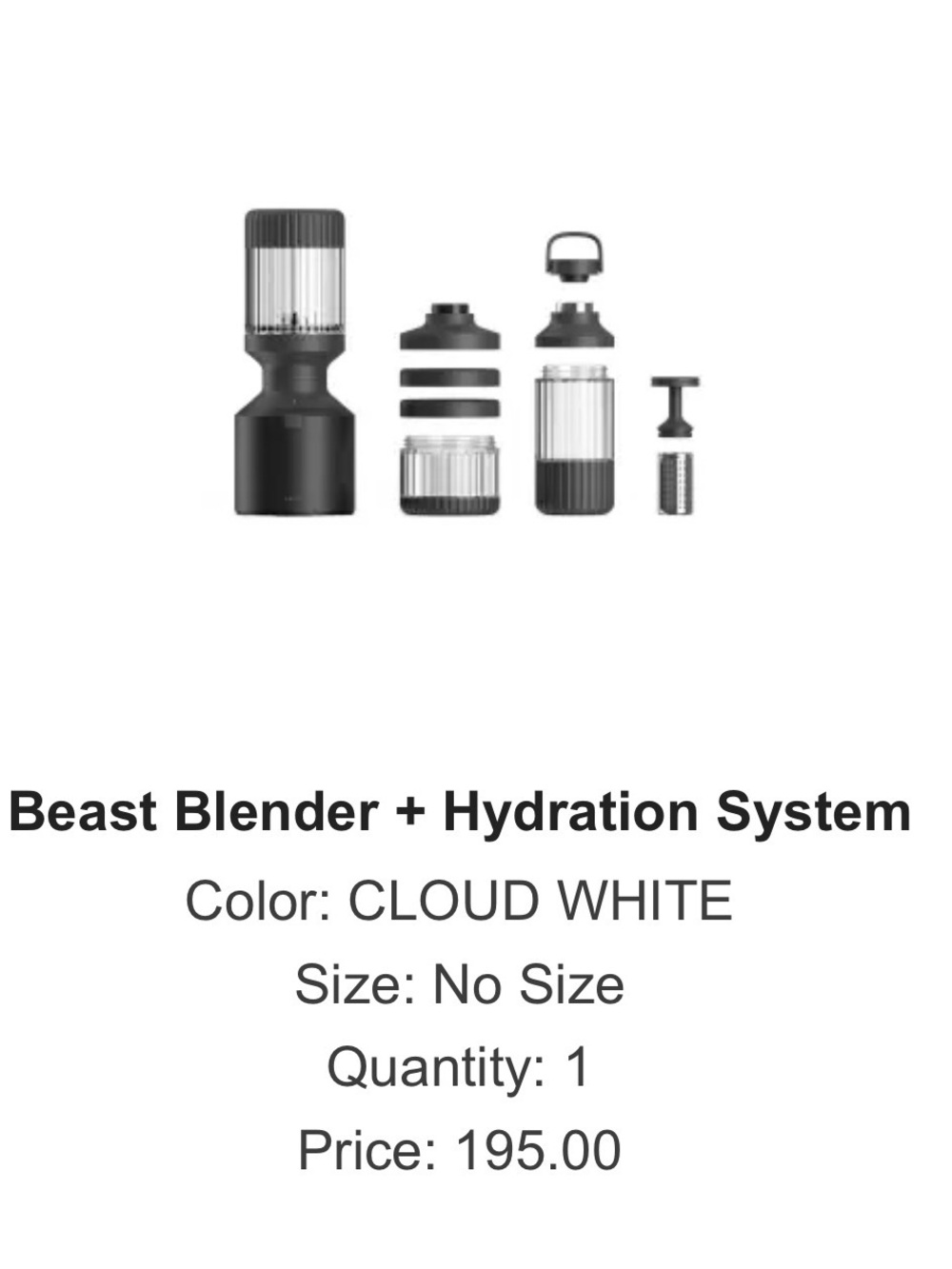 NEW Beast blender replacement parts cloud white - Picture 7 of 7